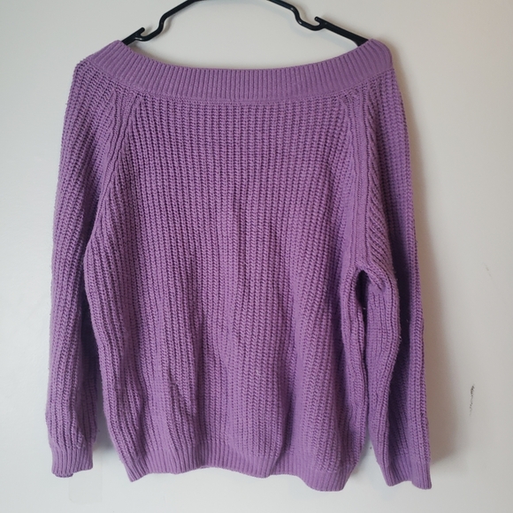 💜 Cozy Chunky Knit Purple Sweater – Size S - Picture 1 of 3